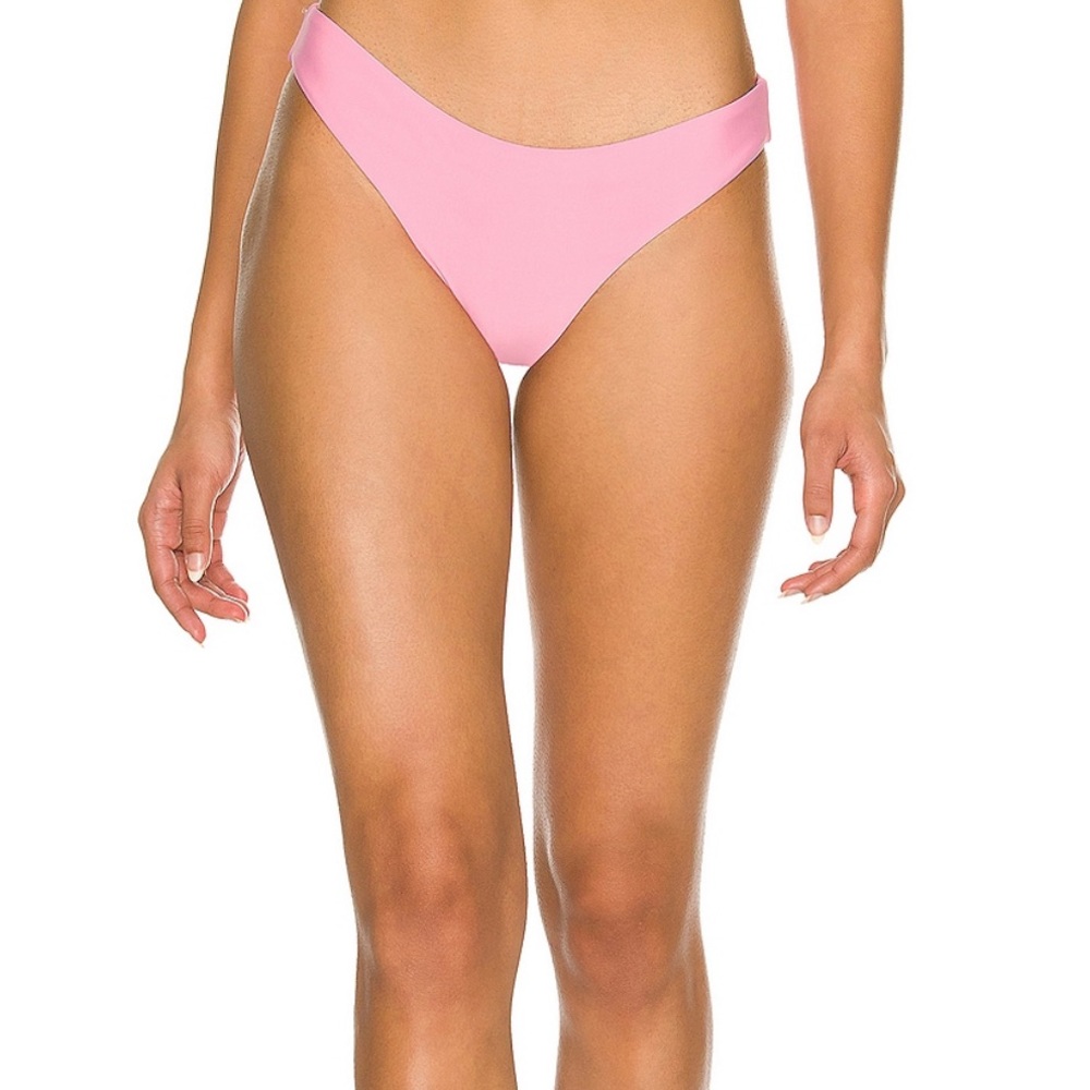 PQ SWIM Basic Ruched Teeny Bikini Bottom in Aura